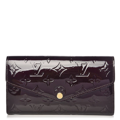 Louis Vuitton Vernis Sarah Wallet NM Amarante 1 of 8