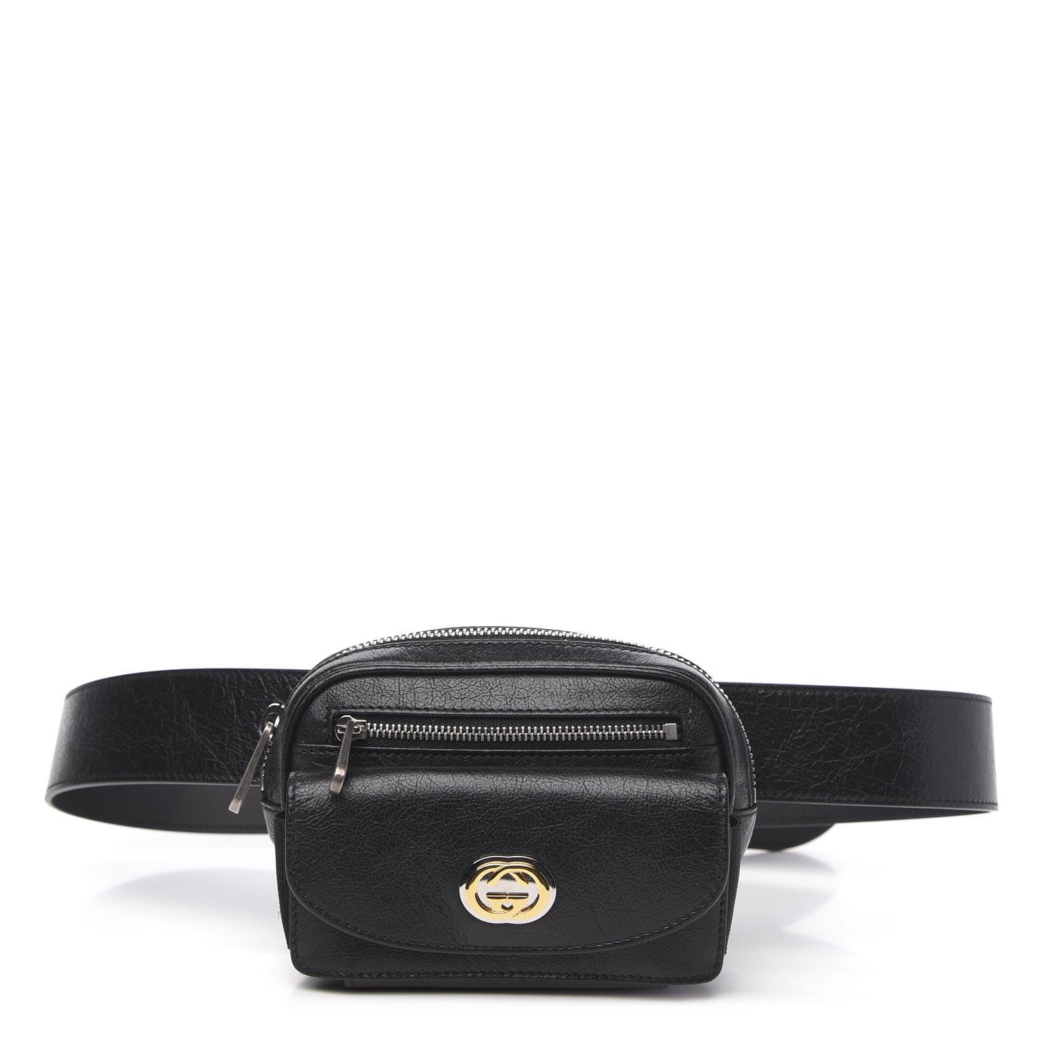 Gucci Fluffy Calfskin Mini Morpheus Belt Bag 90 36 Black 1 of 11