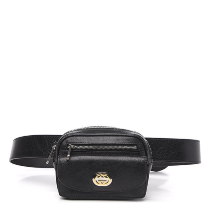 Gucci Fluffy Calfskin Mini Morpheus Belt Bag 90 36 Black 1 of 11