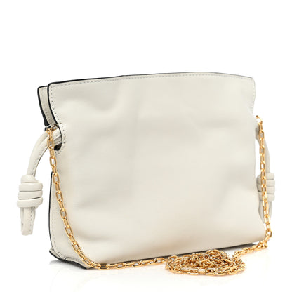 Loewe Calfskin Nano Flamenco Knot Bag White 3 of 9
