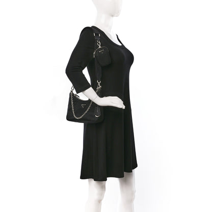 Prada Nylon Re-Edition 2005 Shoulder Bag Black 2 of 8
