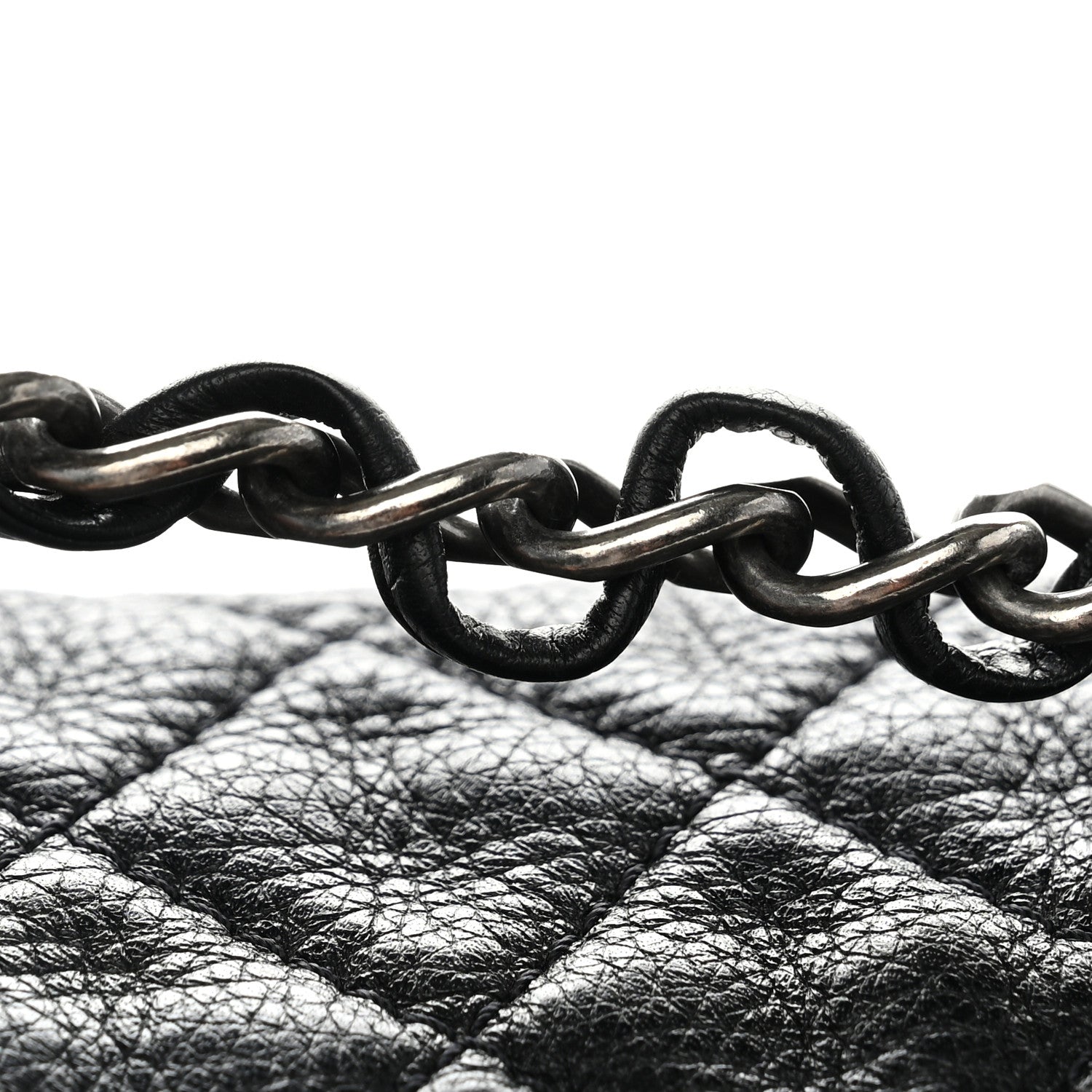 Chanel Grained Calfskin Quilted XXL Travel Flap Bag Black 11 of 12