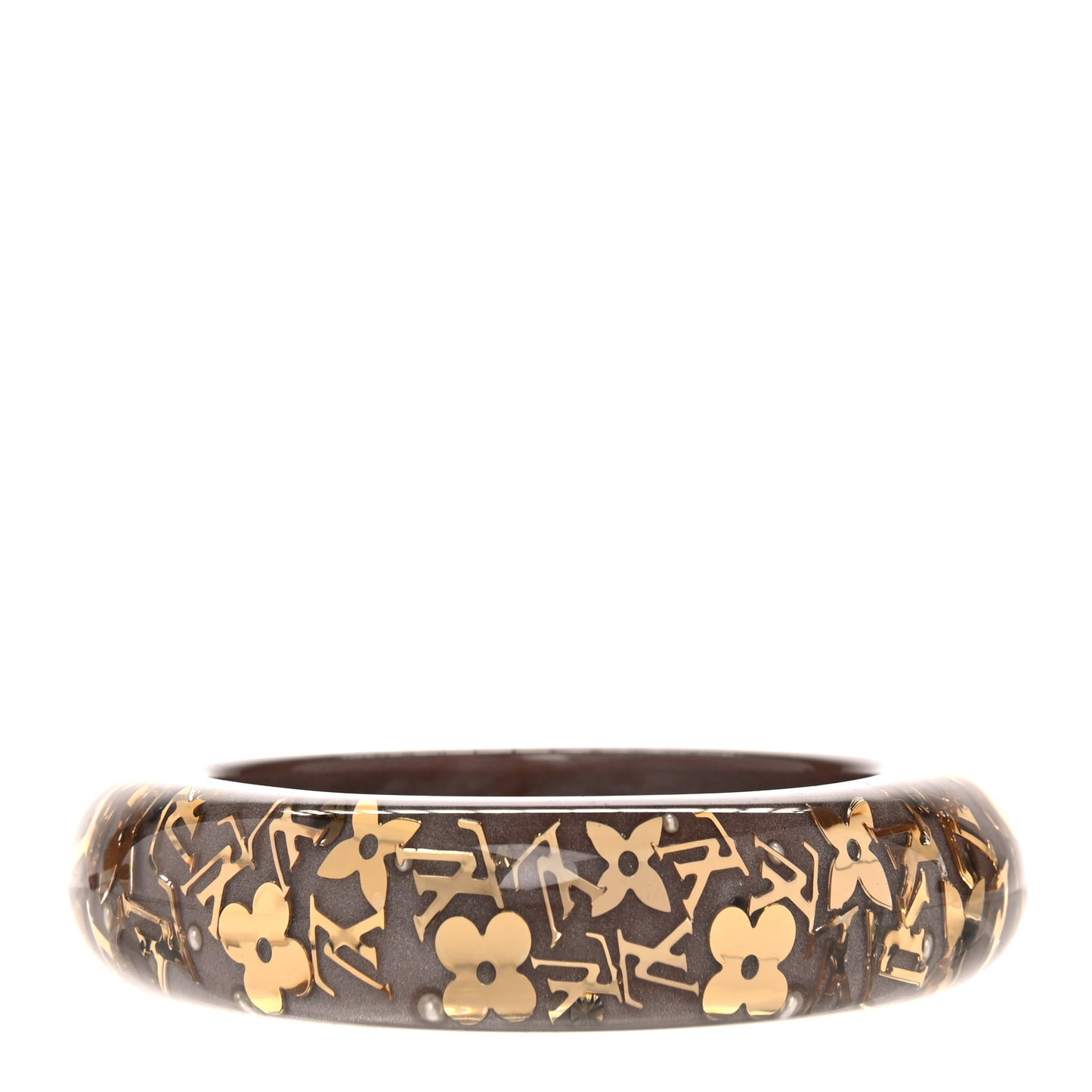 Resin Swarovski Medium Inclusion Bracelet GM Praline