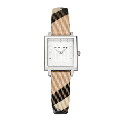 Burberry Stainless Steel Calfskin 24mm Nova Check Quartz Watch BU2016 1 of 5