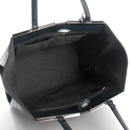Fendi Vitello Elite Flamingo Large 3Jours Tote Navy 5 of 7