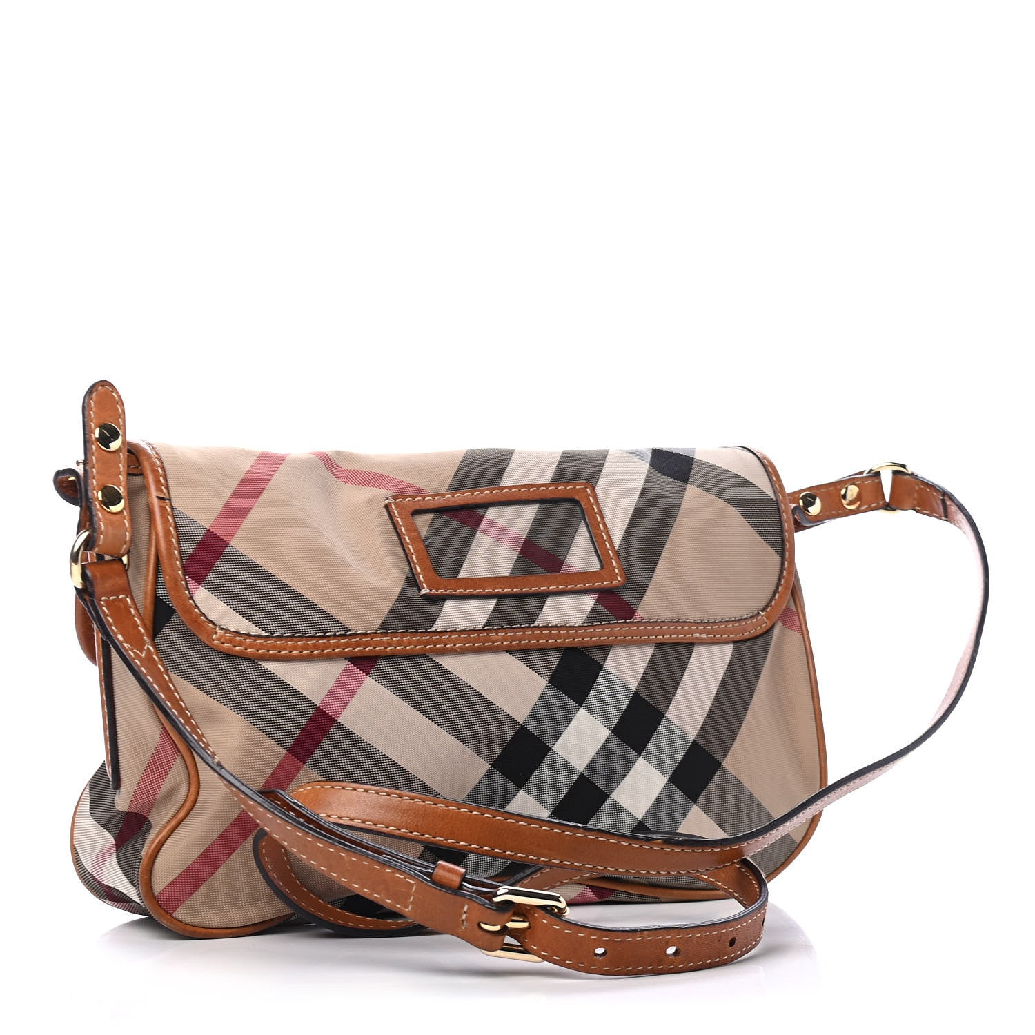 Burberry Nova Check Messenger Bag Brown 2 of 4