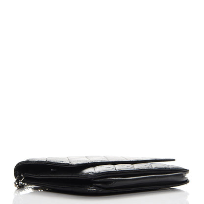 Chanel Lambskin Quilted Wallet On Chain WOC Black 4 of 19