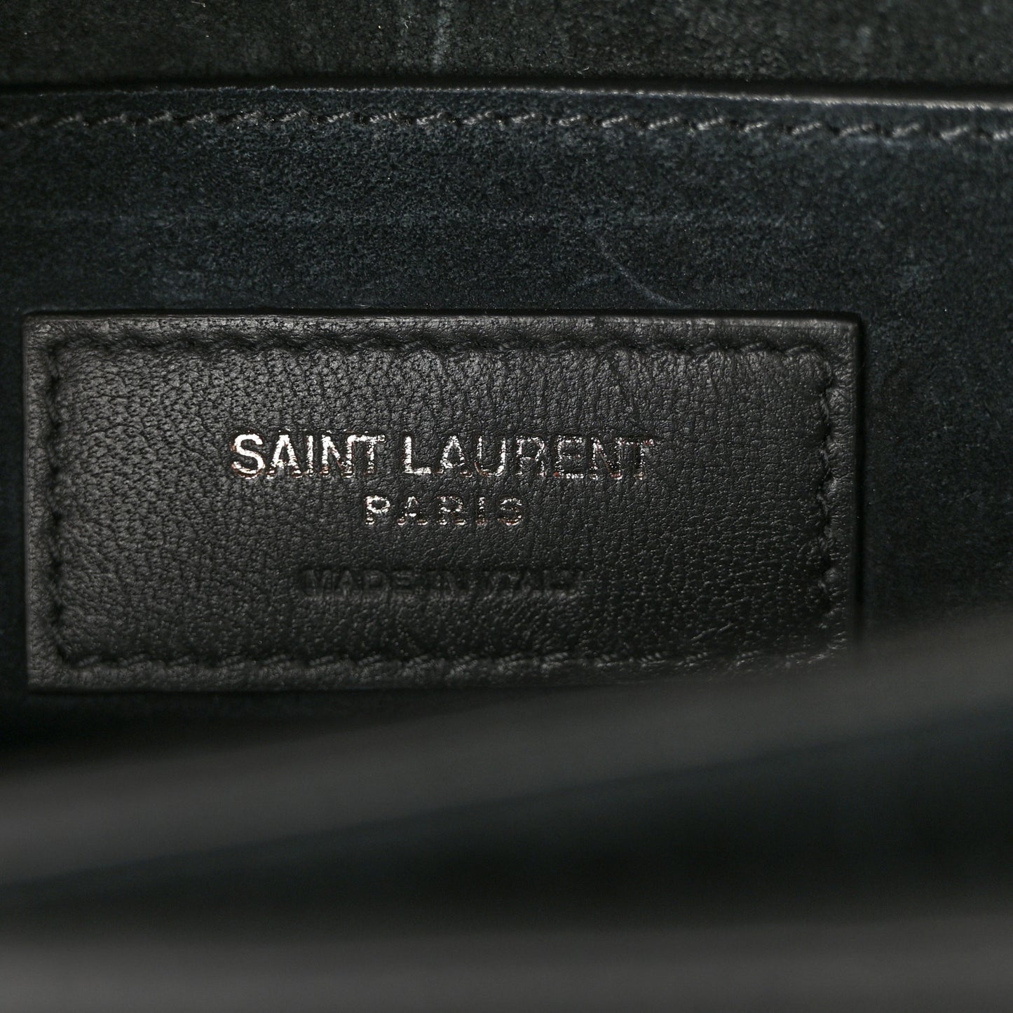 Calfskin Crocodile Embossed Medium Monochrome Monogram Sunset Black