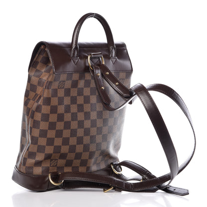 Louis Vuitton Damier Ebene Soho Backpack 3 of 20