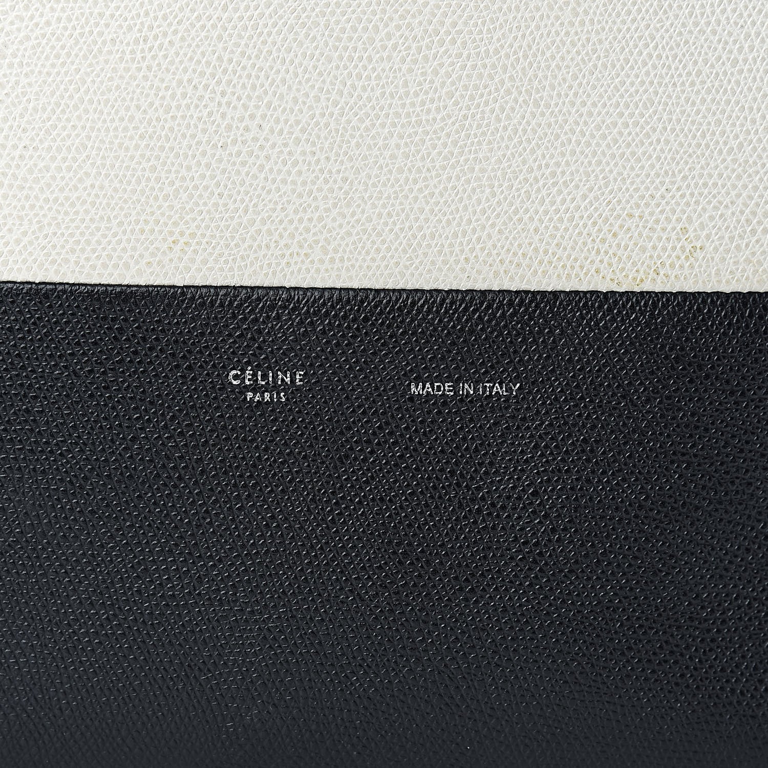 Celine Grained Calfskin Small Vertical Bi-Cabas Cream Black 16 of 16
