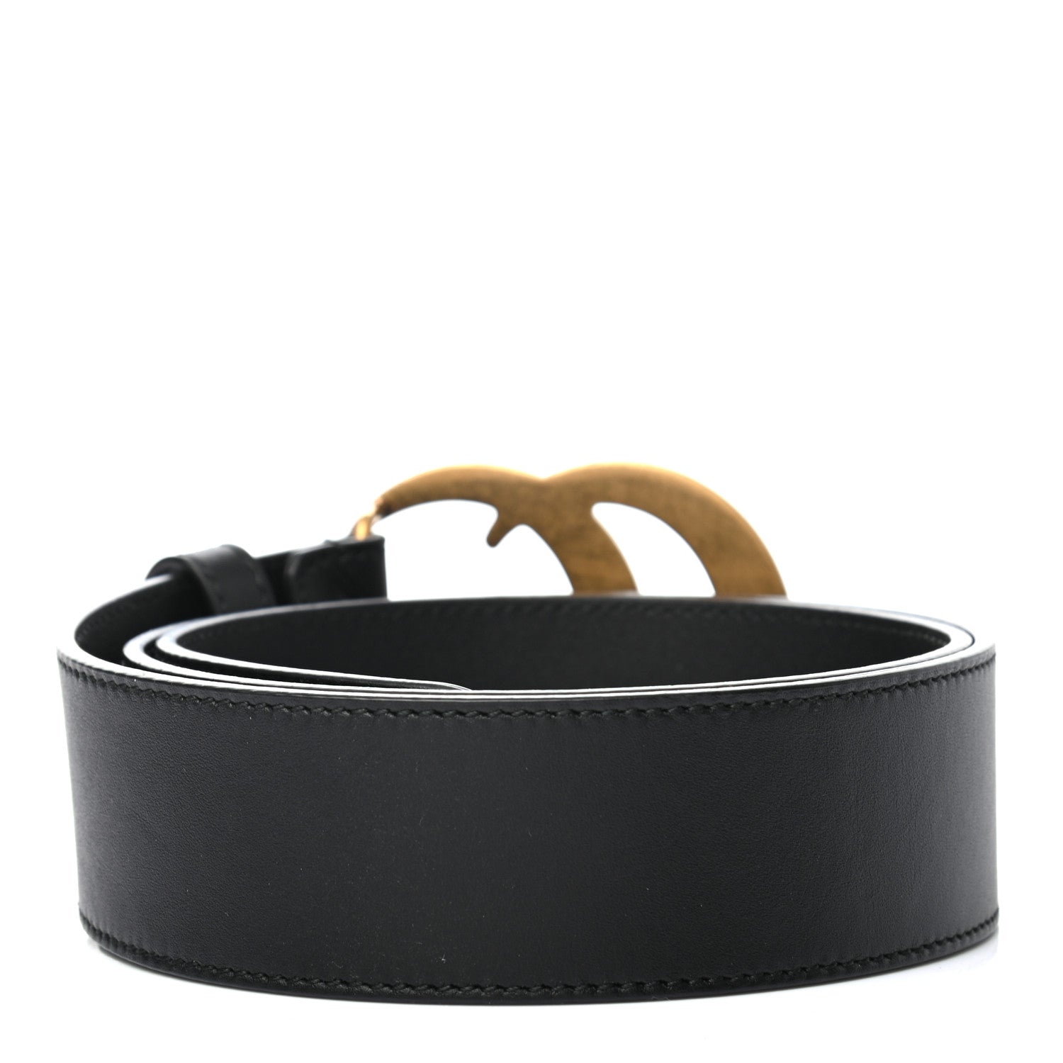 Gucci Calfskin Double G 40mm Belt 75 30 Black 2 of 5