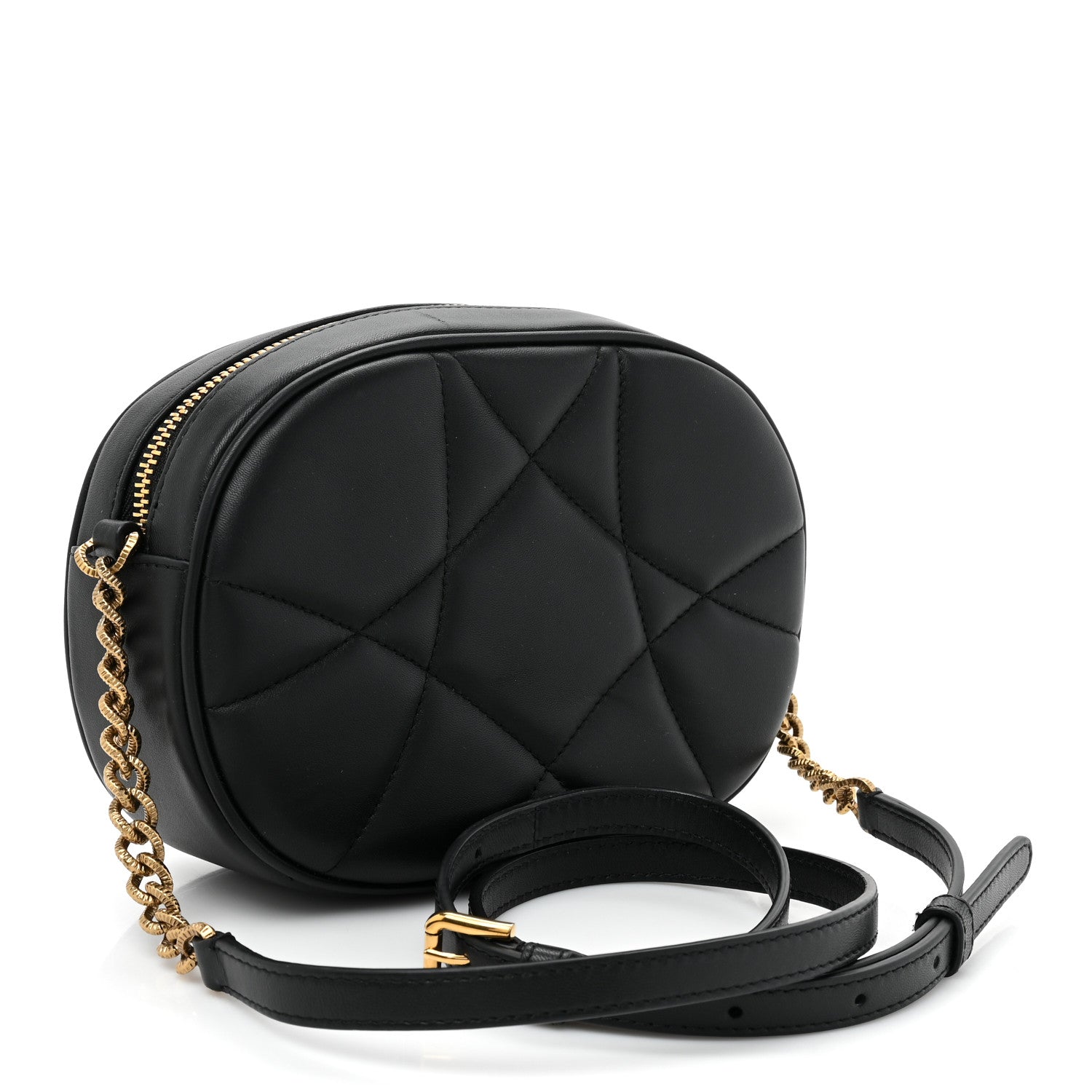 Dolce & Gabbana Smooth Calfskin Mini Devotion Camera Bag Black 3 of 9