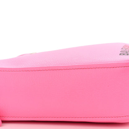 Balenciaga Shiny Day Calfskin XS Triangle Duffle Acid Pink Black 8 of 9