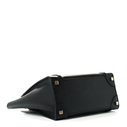 Celine Smooth Calfskin Micro Luggage Black 4 of 9