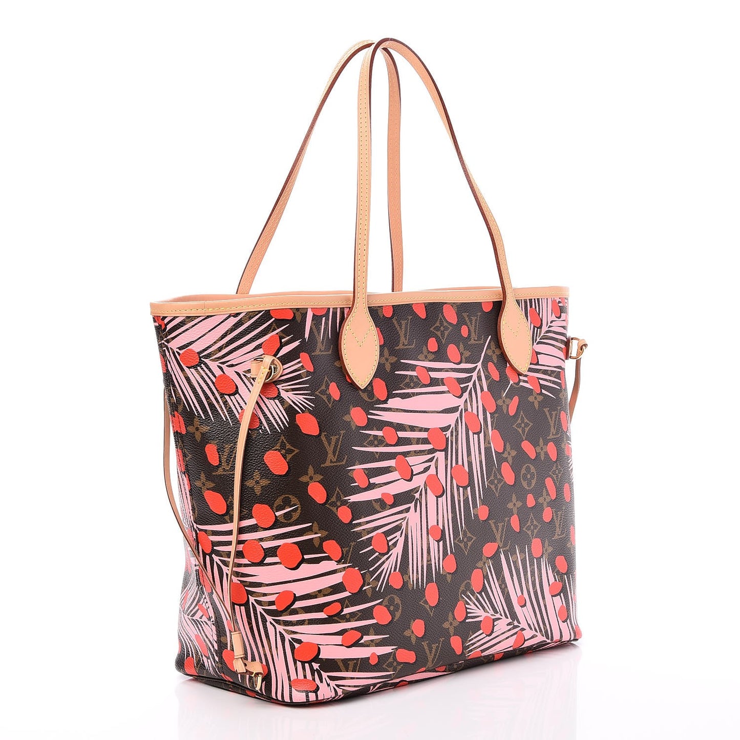 Monogram Jungle Dots Neo Neverfull MM Sugar Pink Poppy