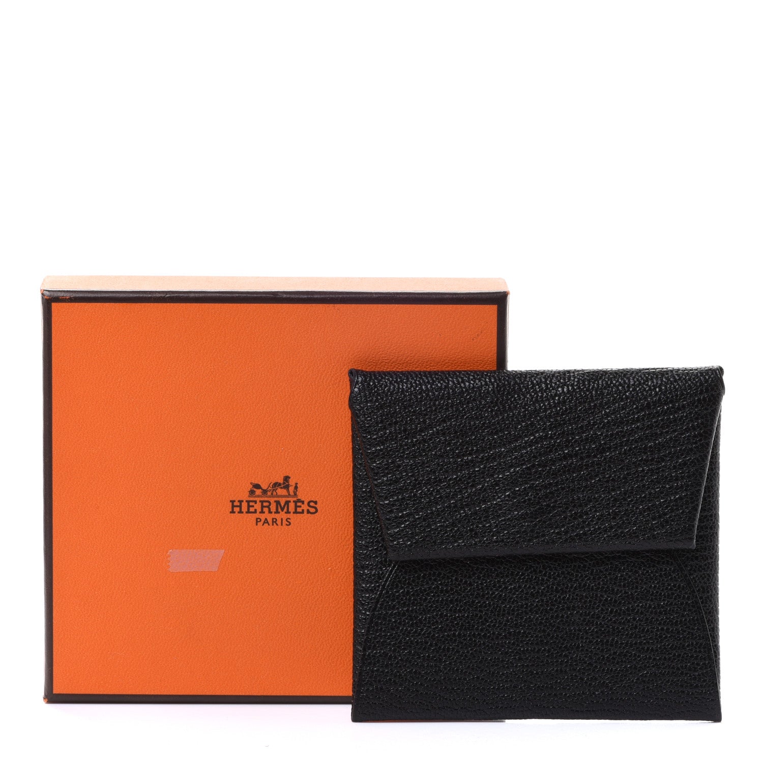 Hermes Chevre Mysore Bastia Coin Purse Black 7 of 7