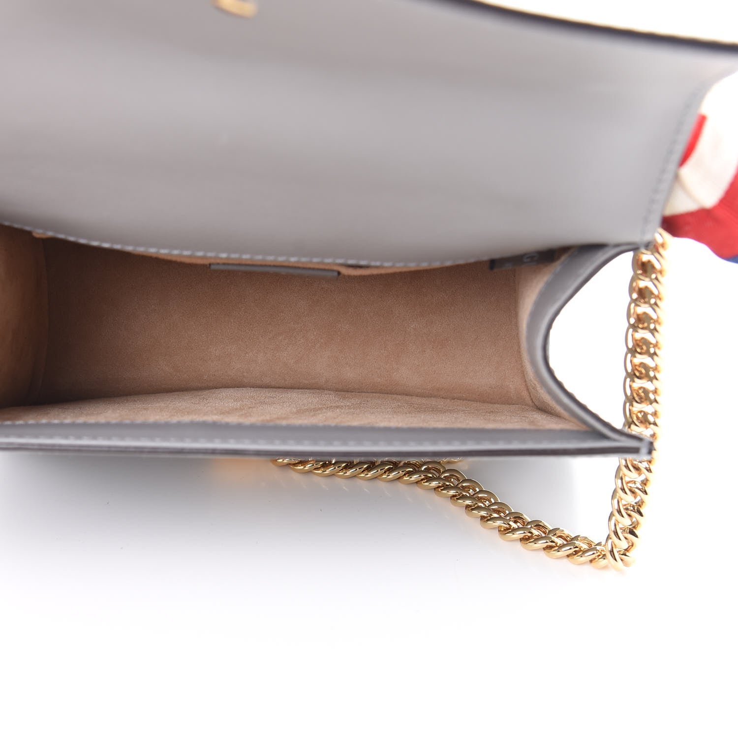 Gucci Calfskin Mini Sylvie Chain Shoulder Bag Deep Grey 5 of 10