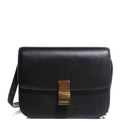 Celine Goatskin Medium Classic Box Flap Bag Black 1 of 10