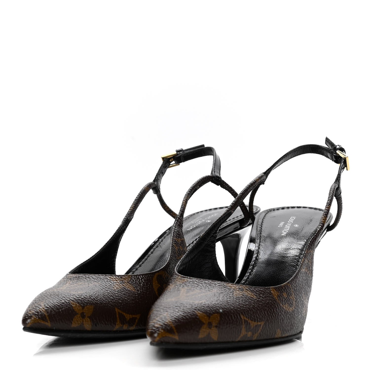 Louis Vuitton Monogram Cherie Slingback Pumps 36 3 of 9