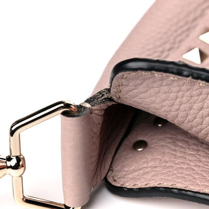 Valentino Garavani Pebbled Calfskin Small Rockstud Flip-Lock Messenger Bag Poudre 15 of 15