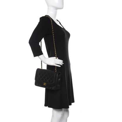 Chanel Lambskin Quilted Medium Single Flap Black 2 of 11