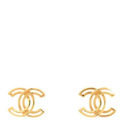 Chanel Metal Obazine CC Earrings Gold 1 of 5
