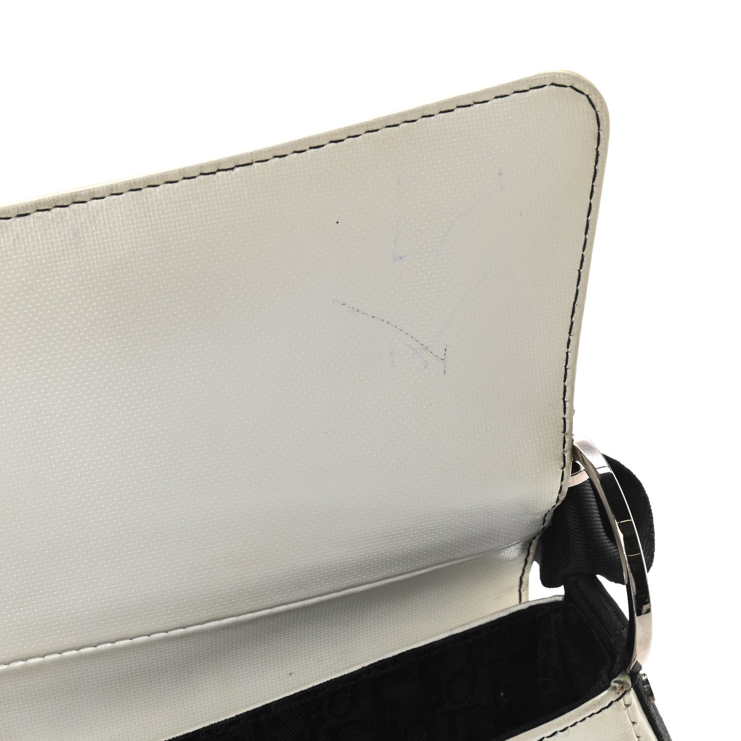 Christian Dior Coated Canvas Crystal Hardcore Bag White 17 of 19