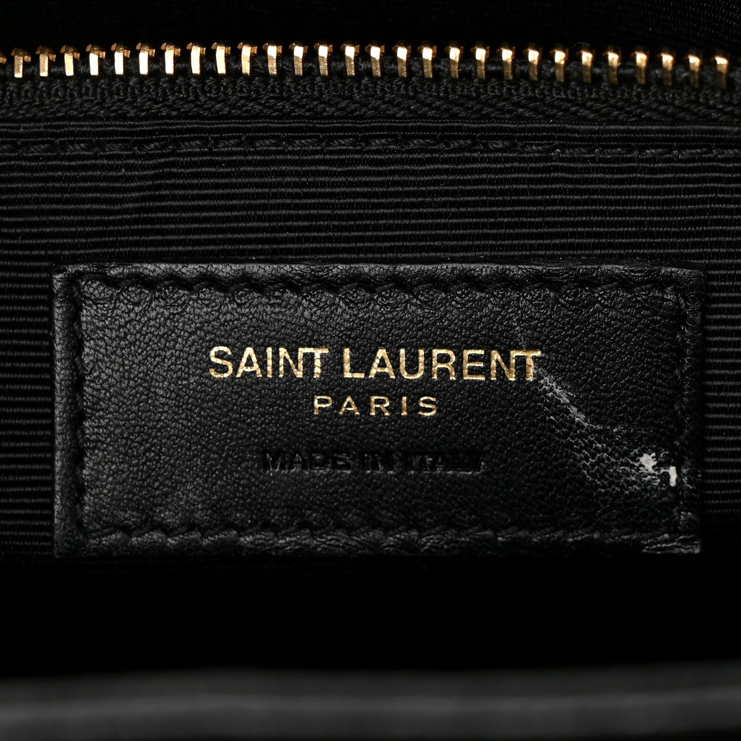 Saint Laurent Textured Calfskin Medium Classic Monogram Universite Bag Black 6 of 11