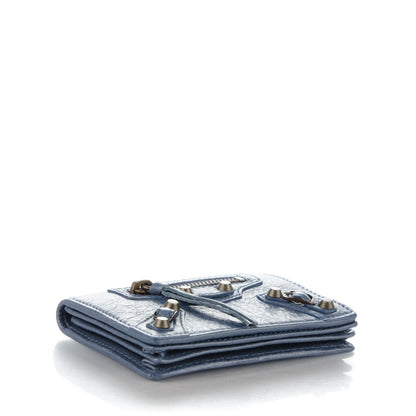 Balenciaga Agneau Classic Hardware Card Case Bleu Persan 4 of 8