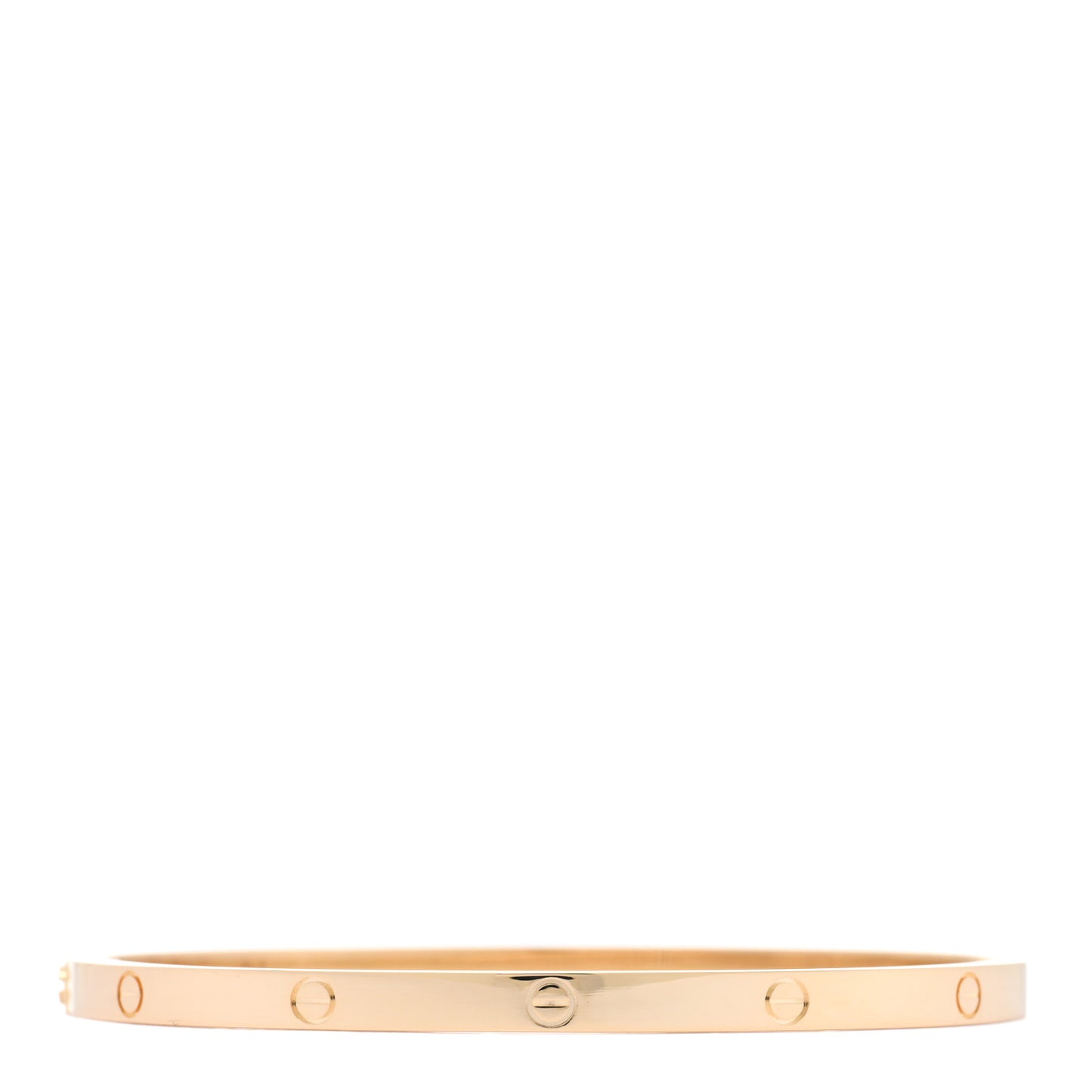18K Yellow Gold Small LOVE Bracelet 17