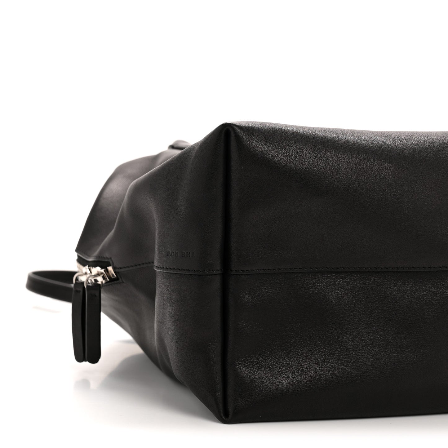 Polished Saddle Calfskin Henri Bag Black
