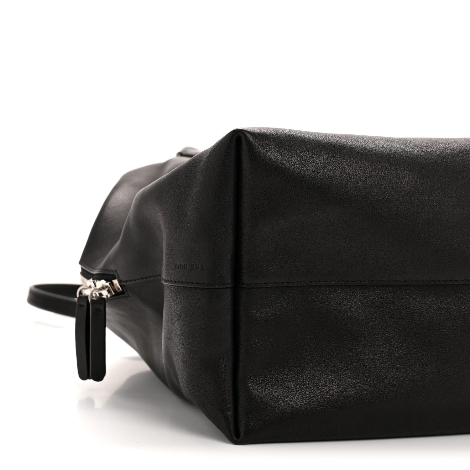 The Row Polished Saddle Calfskin Henri Bag Black 8 of 11