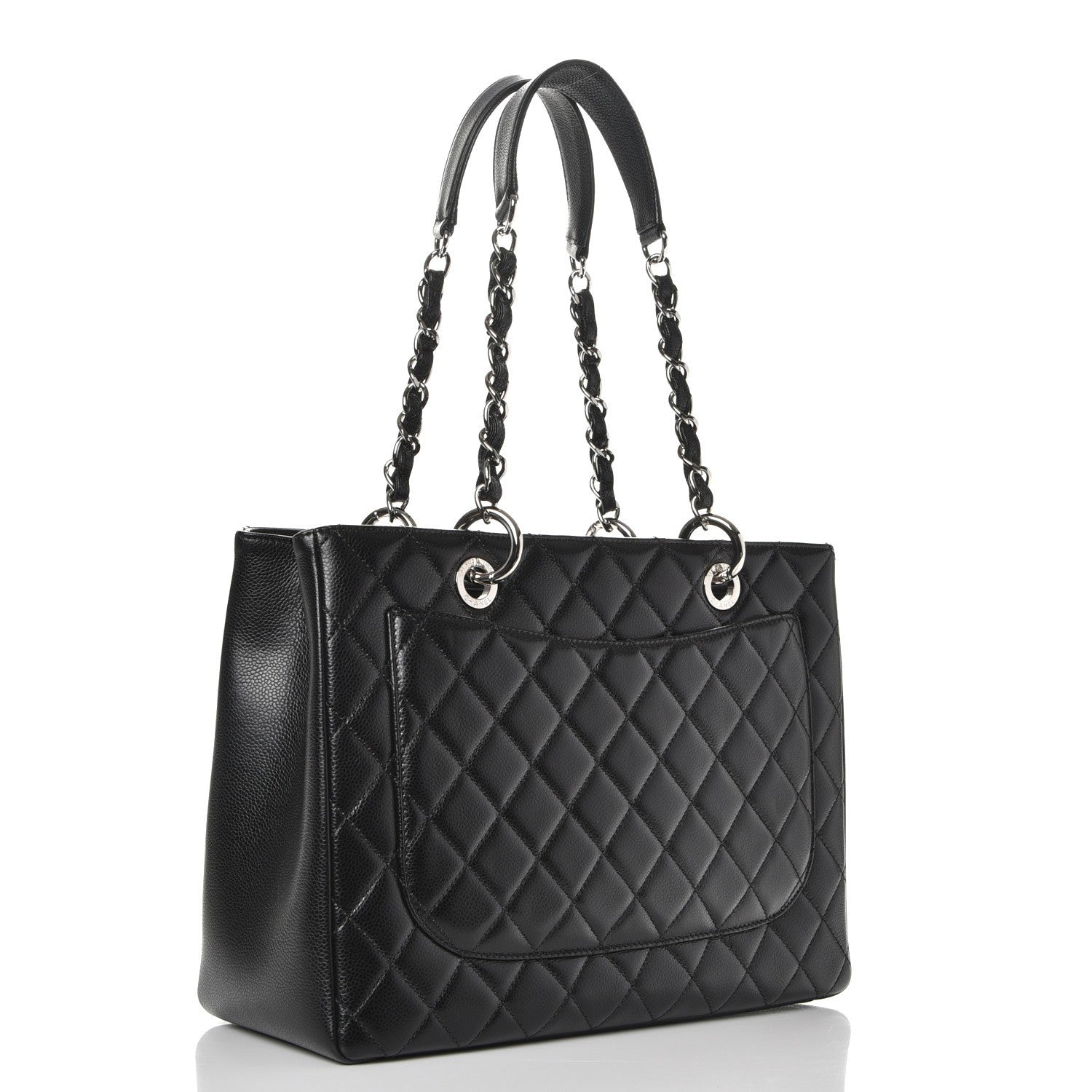 Chanel Caviar Quilted Grand Shopping Tote GST Black 3 of 7