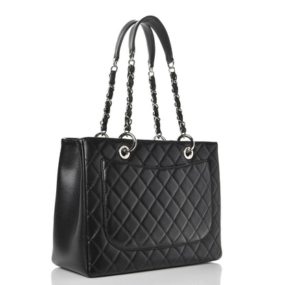 Chanel Caviar Quilted Grand Shopping Tote GST Black 3 of 7