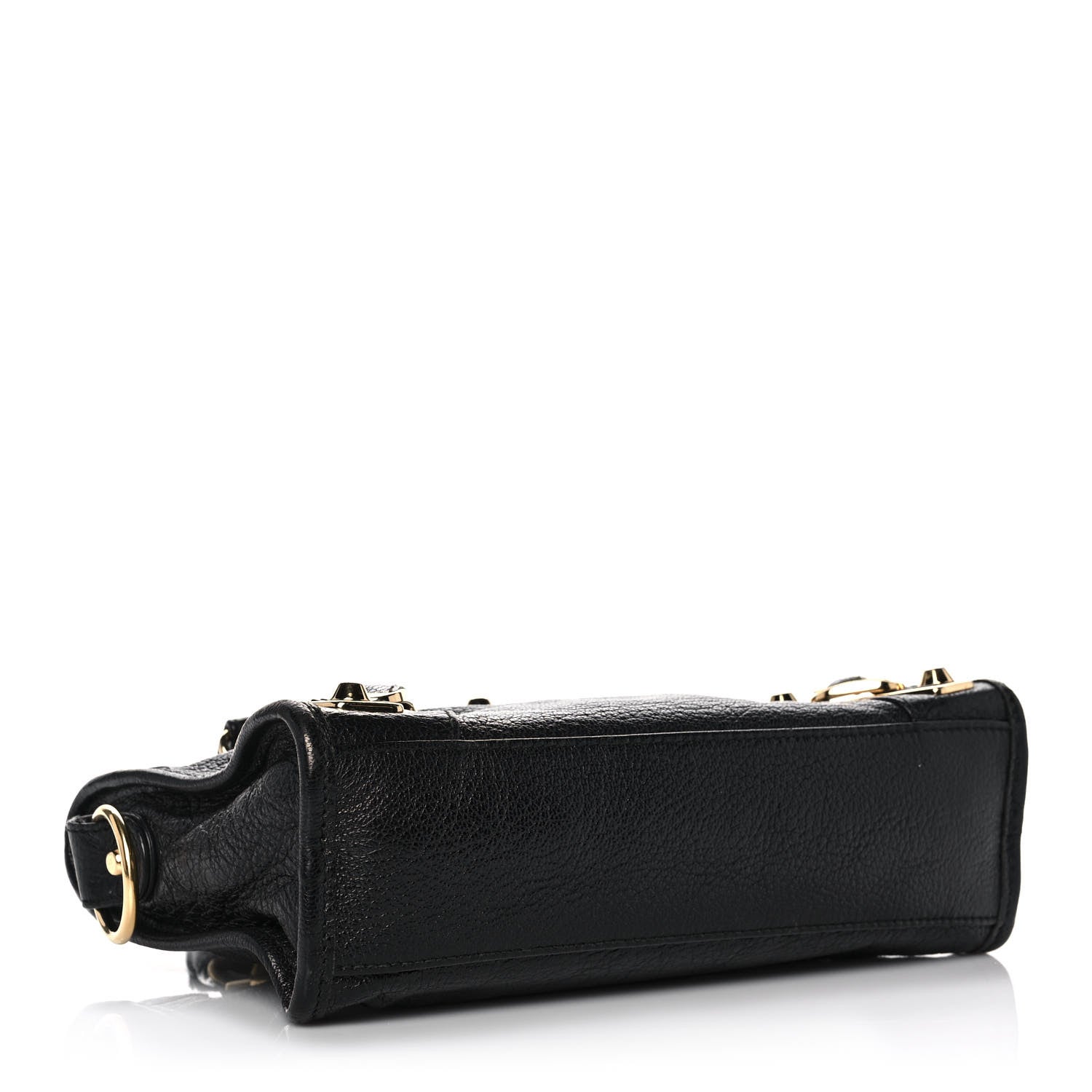 Balenciaga Chevre Gold Metallic Edge Hardware Mini City Black 6 of 13