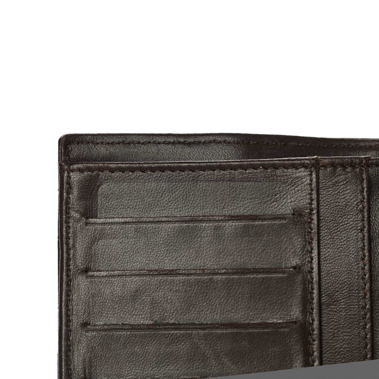 Chanel Lambskin Quilted Large Flap Wallet Dark Brown 23 of 30