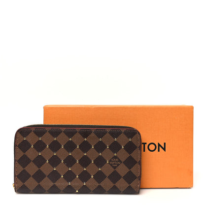 Louis Vuitton Damier Ebene Studded Zippy Wallet Cherry 8 of 8