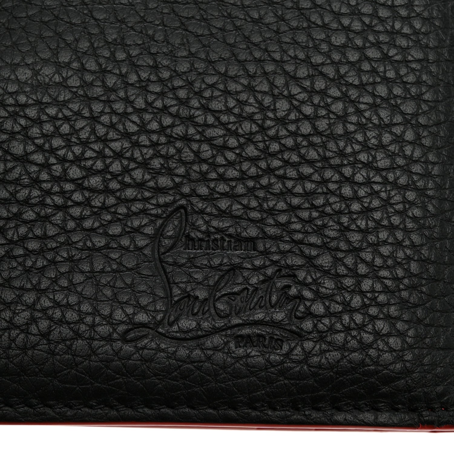 Christian Louboutin Calfskin Spiked Paros Wallet Black 7 of 7
