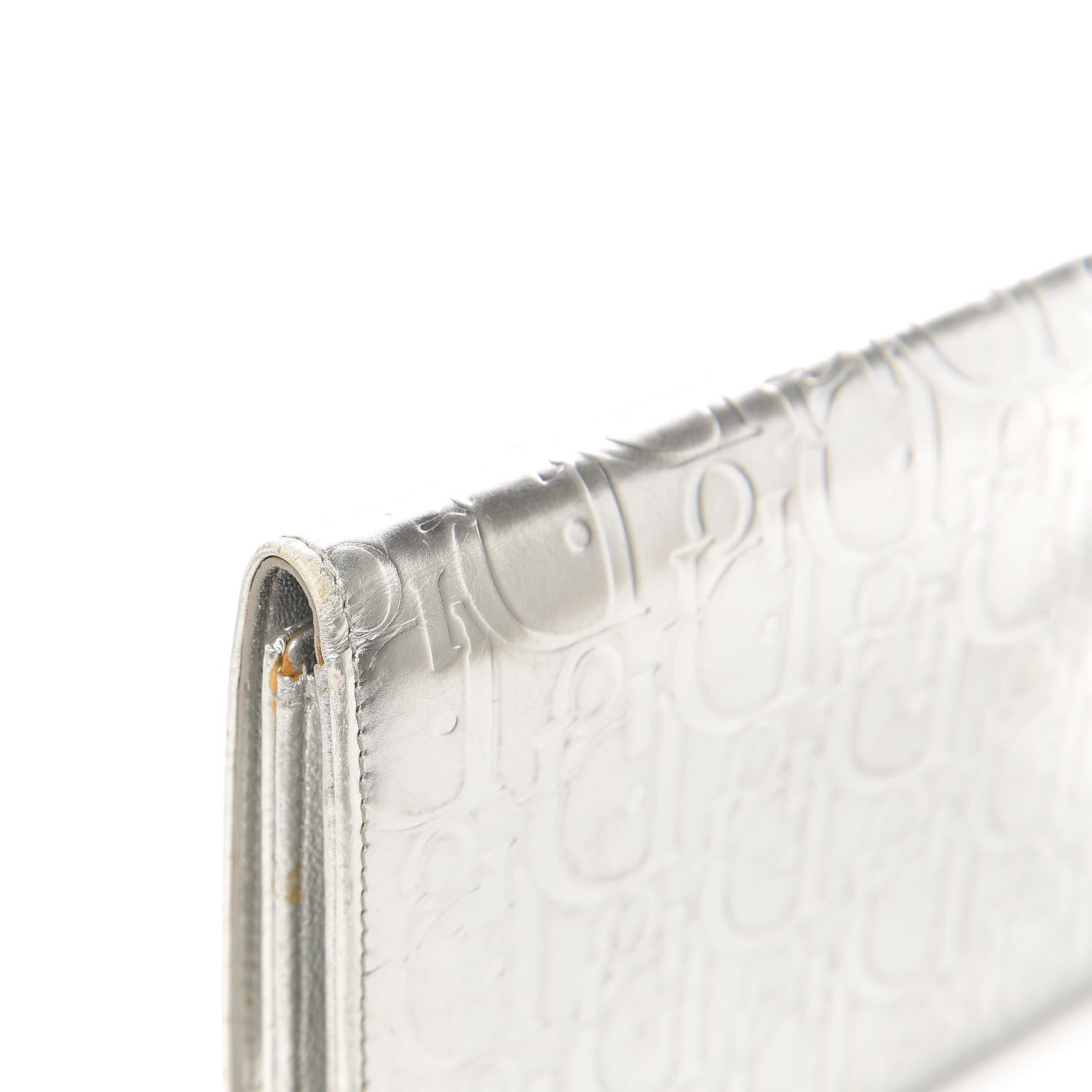 Christian Dior Metallic Patent Ultimate Wristlet Argent 9 of 11