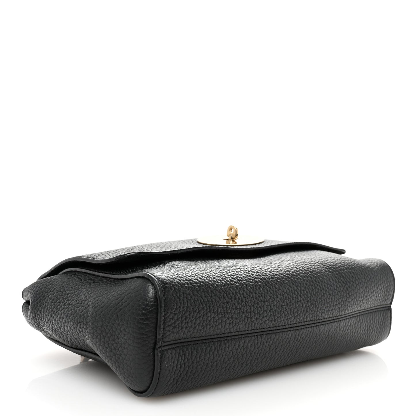 Small Classic Grain Calfskin Medium Lily Black