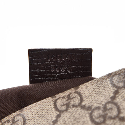 Gucci GG Plus Monogram Web Large Flap Messenger Bag Beige Dark Brown 7 of 34