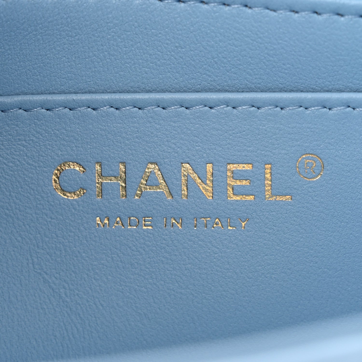 Chanel Lambskin Quilted Mini Rectangular Flap Light Blue 6 of 11