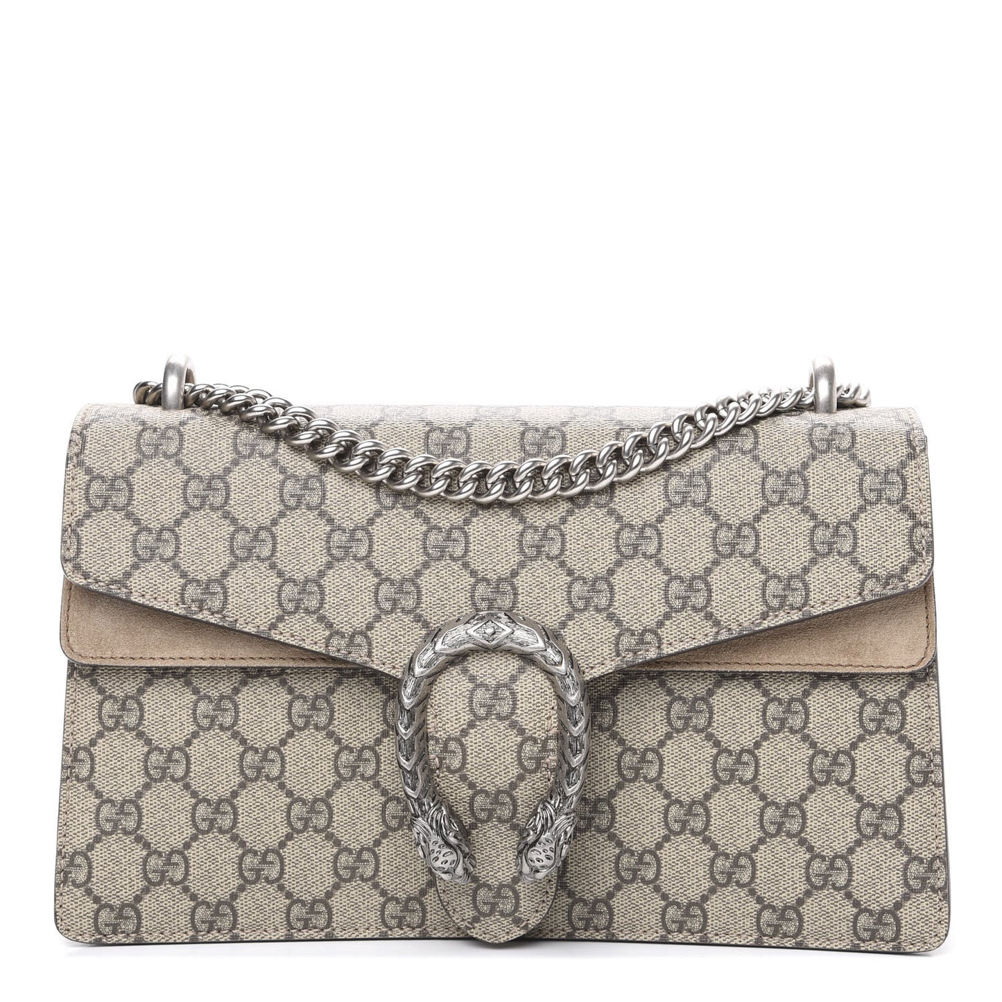 GG Supreme Monogram Small Dionysus Shoulder Bag Taupe