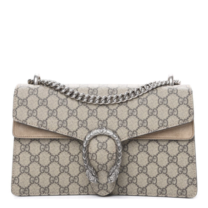 Gucci GG Supreme Monogram Small Dionysus Shoulder Bag Taupe 1 of 10
