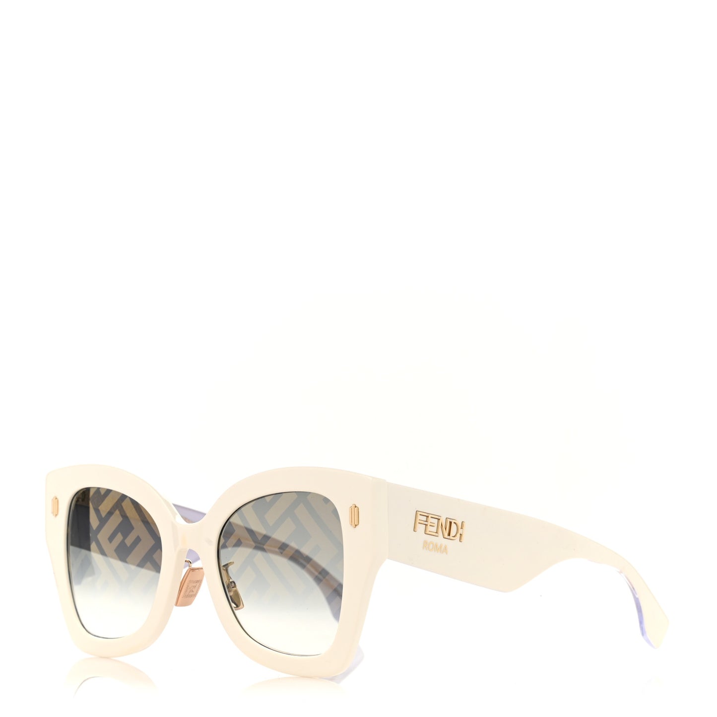 Acetate FF Sunglasses FF 0434/G/S White Gold