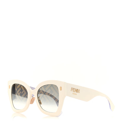 Fendi Acetate FF Sunglasses FF 0434/G/S White Gold 1 of 7