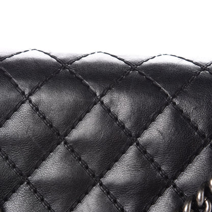 Chanel Calfskin Double Stitch Large Boy Flap Black 8 of 15