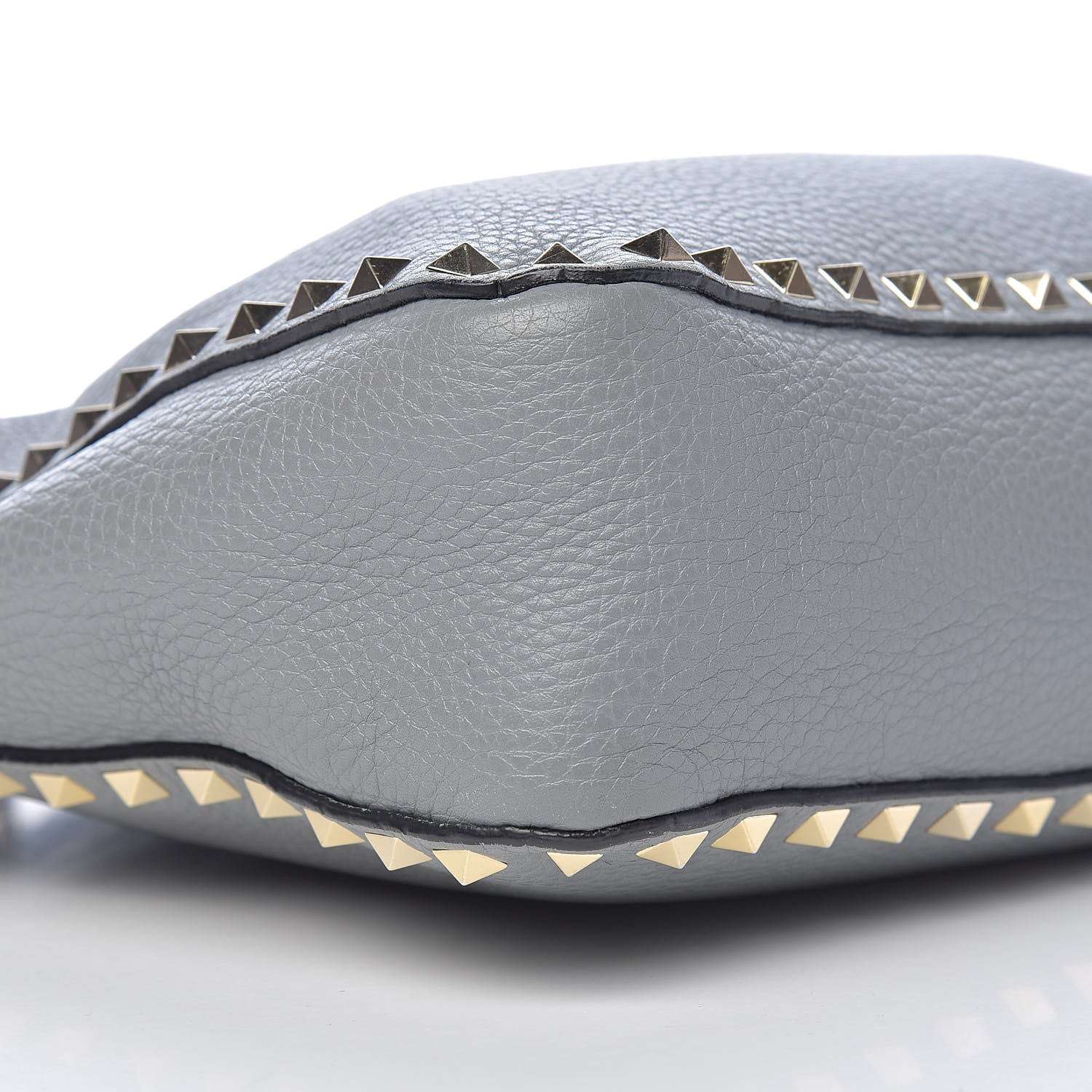 Valentino Garavani Pebbled Calfskin Small Rockstud Flip-Lock Messenger Bag Light Stone 8 of 11