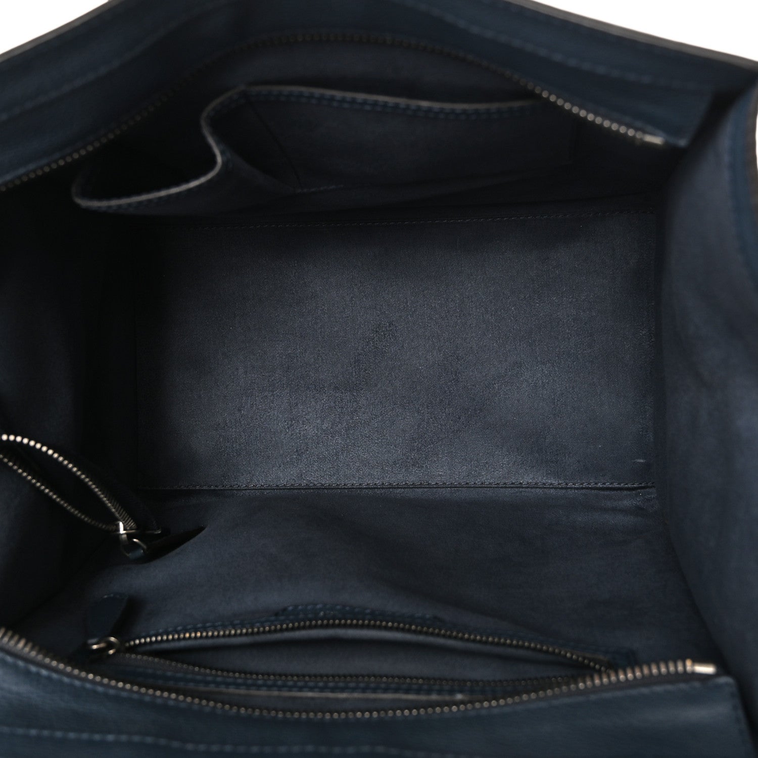Celine Drummed Calfskin Mini Luggage Slate 5 of 9