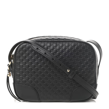Gucci Microguccissima Mini Bree Messenger Bag Black 1 of 12